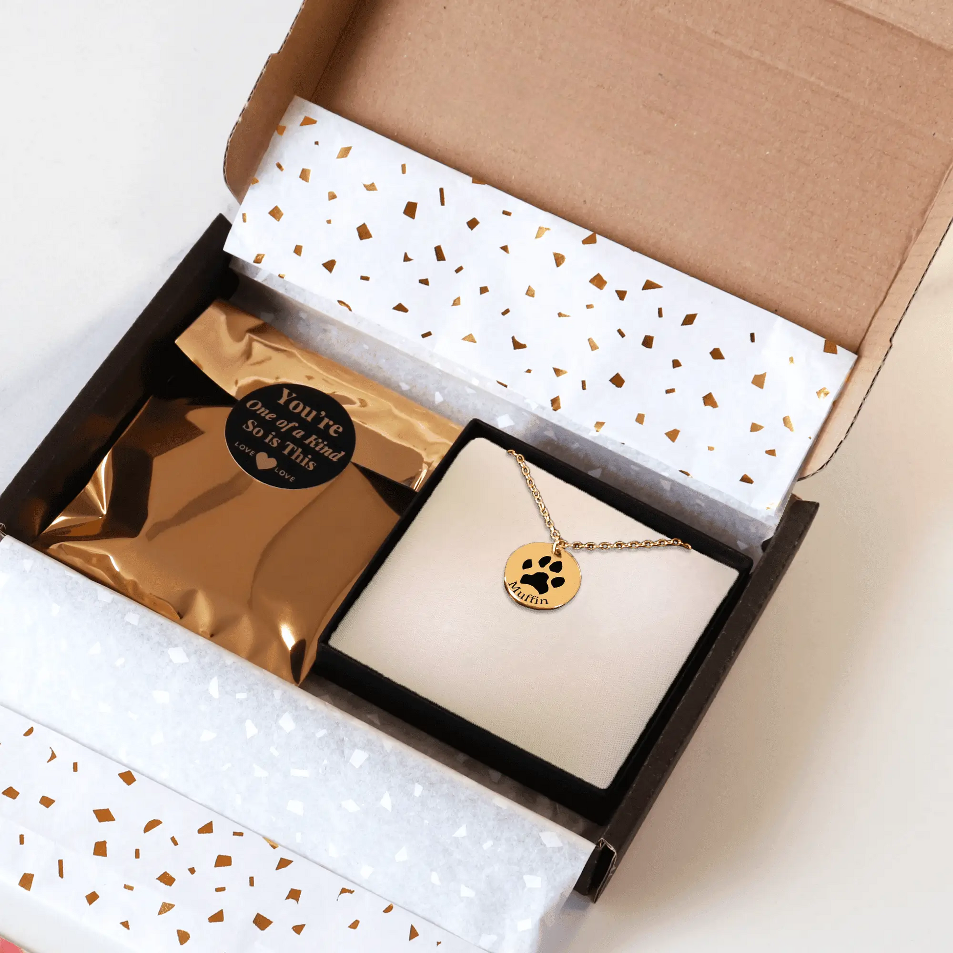 Pfotenabdruck_Halskette_Geschenkbox