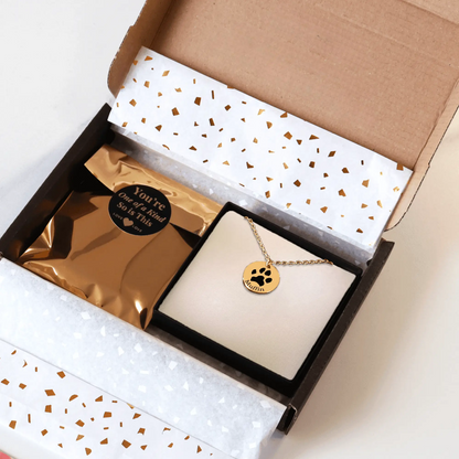 Pfotenabdruck_Halskette_Geschenkbox