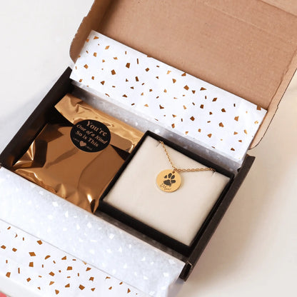 Pfotenabdruck Halskette in Geschenkbox