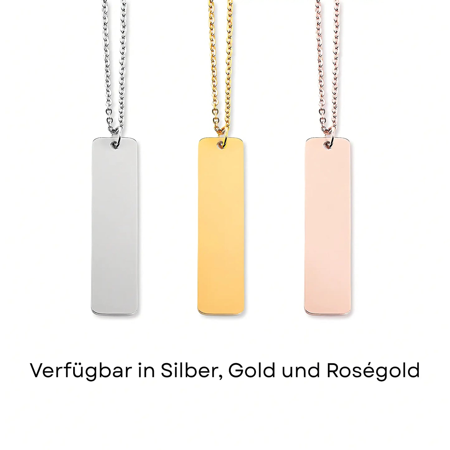 Halskette verfuegbar in Gold Rosegold und Silber