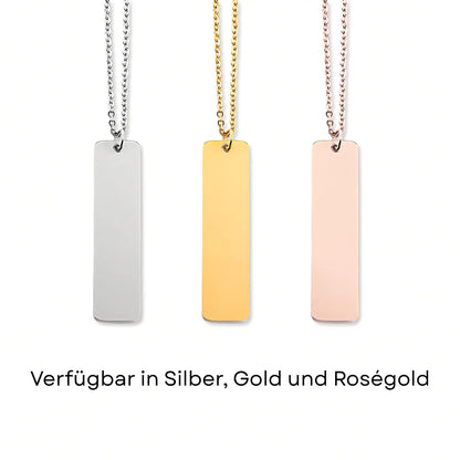 Halskette verfuegbar in Gold Rosegold und Silber
